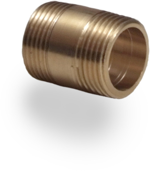 3/8Inch Brass Barrell Nipple BSPT