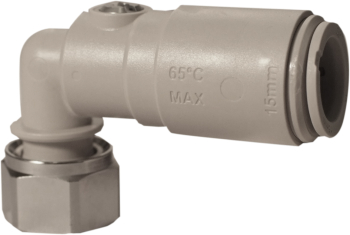 Angled Service Valve with Tap Connector