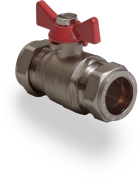 15mm Red Butterfly Handle