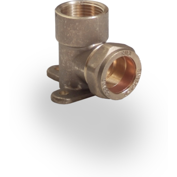 22mm x 3/4Inch Comp Wall Plate Elbow 22mm x 3/4Inch Comp Wall Plate Elbow