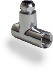 1" x 8mm Restrictor Elbow Chrome Plated