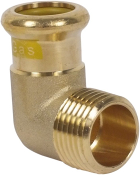 Gas Press Fit 15mm x 1/2Inch MI 90° Elbow Gas Press Fit 15mm x 1/2Inch MI 90° Elbow