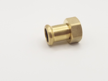 Press Fit 15mm x 1/2Inch Straight Tap Connector