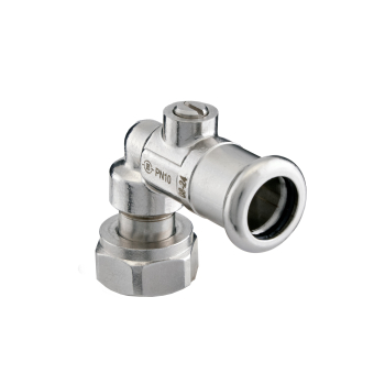 15mm x 1/2Inch Press Fit Angled Service Valve InchMInch Profile PN10 15mm x 1/2Inch Press Fit Angled Service Valve InchMInch Profile PN10
