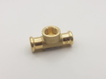 15mm x 15mm x 1/2Inch Press Fit Branch Reducing Tee 15mm x 15mm x 1/2Inch Press Fit Branch Reducing Tee