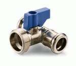 15mm x 15mm x 3/4" Press Fit Tee Wash Mach Tap "M" Profile PN10 15mm x 15mm x 3/4" Press Fit Tee Wash Mach Tap "M" Profile PN10