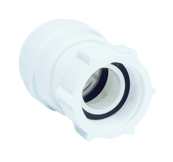 15mm x 1/2Inch Speedfit Female Coupler Tap Connector White