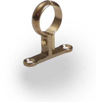 42mm Cast Pipe Clip Brass 42mm Cast Pipe Clip Brass