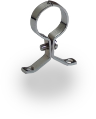 Pressed Pipe Clips Chrome