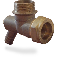 Male Iron Elbow c|w Drain Off