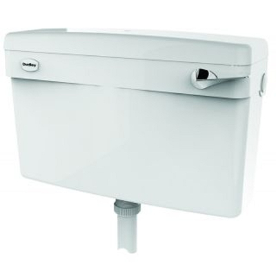 Slimline Cistern L/L BIBO Front Lever White