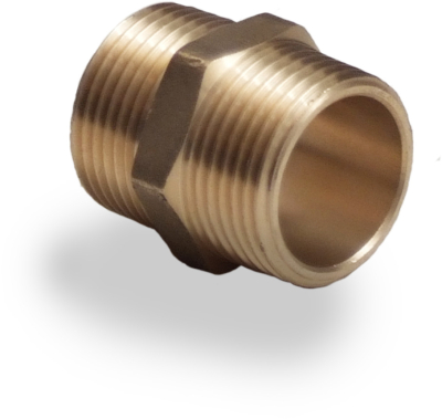 3/4" Brass Hexagon Nipple BSPP