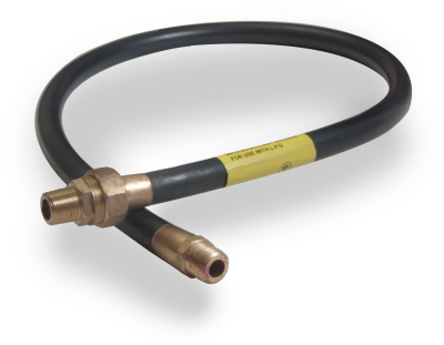 3ft x 1/2" Natural Gas Nut & Union Cooker Hose