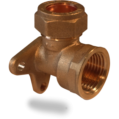 15mm x 1/2Inch Comp Wall Plate Elbow
