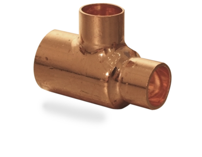 22mm x 15mm x 15mm End Feed One End & Branch Reducing Tee