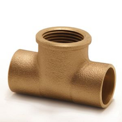 22mm x 22mm x 3/4Inch End Feed Female Iron Branch Reducing Tee