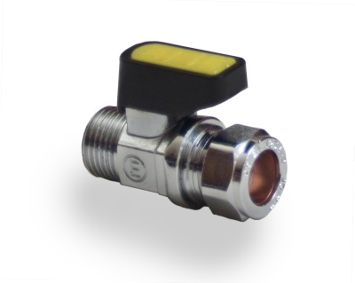 8mm x 1/4Inch Mini Ball Valve Straight C x MI