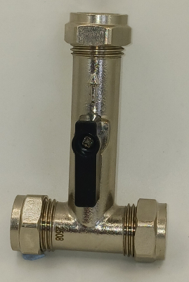15mm Chrome ISO Valve Tee
