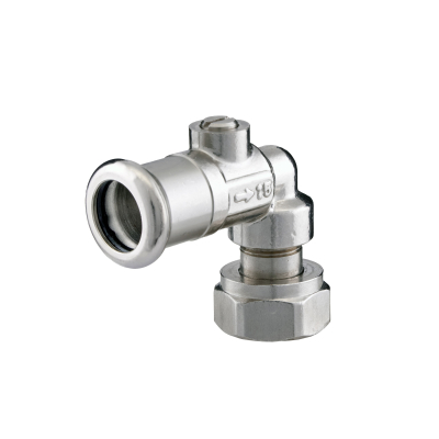 15mm x 1/2" Press Fit Angled Service Valve "M" Profile PN10
