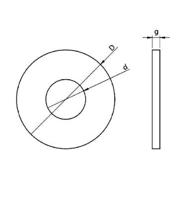 10MM WASHER WIDE DIN 9021