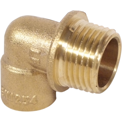 22mm x 3/4Inch Solder Ring Male Iron Elbow