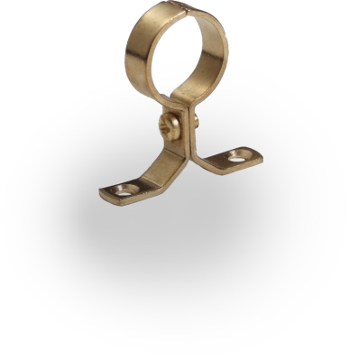 22mm Pressed Pipe Clip Brass