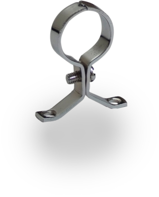 42mm Pressed Pipe Clip Chrome