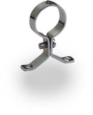 Pressed Pipe Clips Chrome
