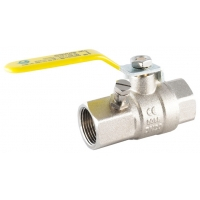 Yellow Lever Ball Valve FxF c|w Testpoint