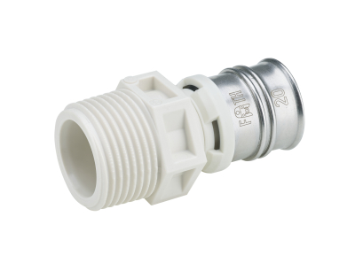 Alpex-Duo XS Adaptor with Male Thread PPSU